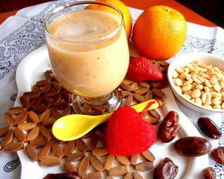 Банановый смузи с карамельным вкусом