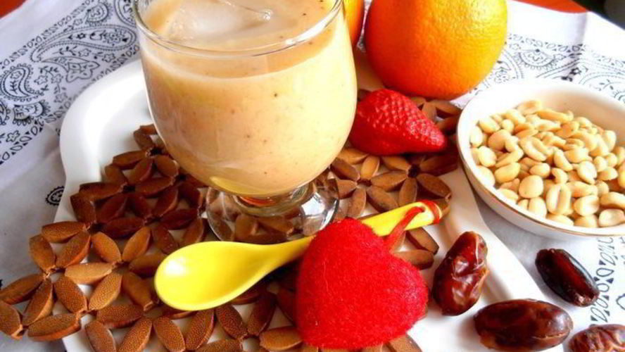 Рецепт бананового смузи с карамельным вкусом