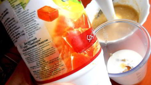 банановый смузи с карамельным вкусом