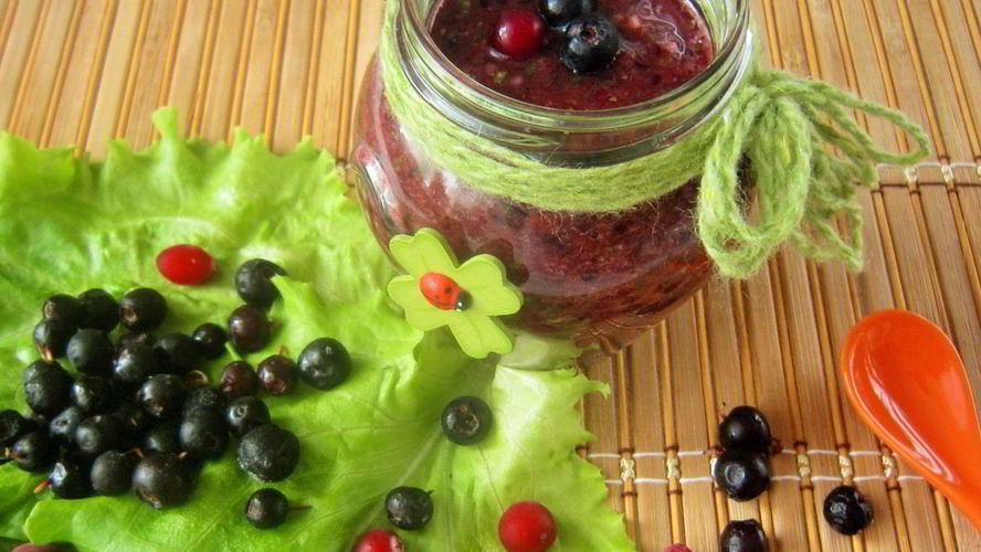 Рецепт чернично-бананового смузи