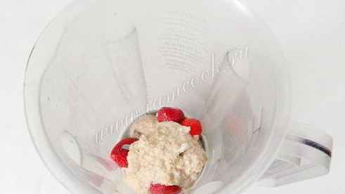 фруктовый смузи с овсянкой