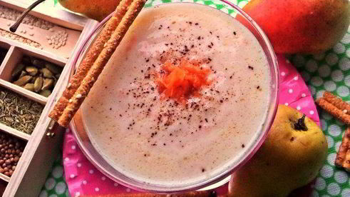 грушевый смузи с морковью