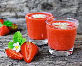 Клубнично-ореховый смузи