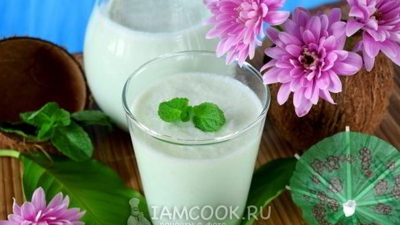 Рецепт Кокосово-мятного смузи с ананасом