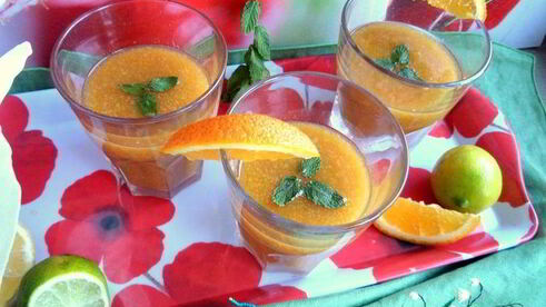 оранжевый смузи