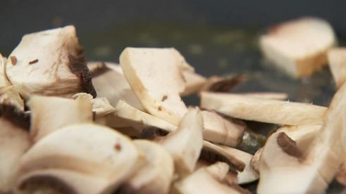 ризотто из овсянки с грибами и овсяный смузи с грушей