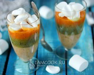 Смузи-десерт с маршмэллоу