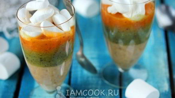 Рецепт Смузей-десерта с маршмэллоу