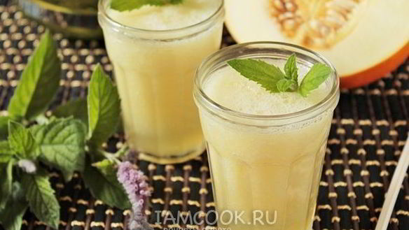 Рецепт Смузей из дыни с мятным чаем