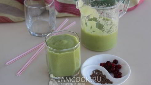 смузи с авокадо и бананом