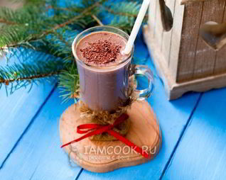 Вегетарианский смузи горячий шоколад