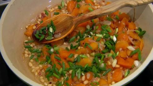 треска в кленовом сиропе под соусом из кураги