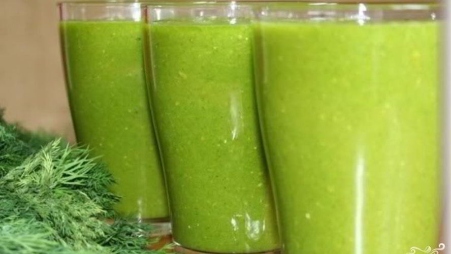 Рецепт зеленого коктейля с мандарином