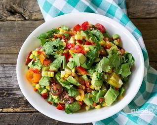 Быстрый овощной салат