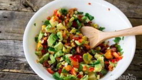 быстрый овощной салат