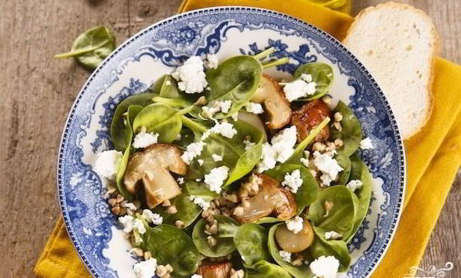 Салат с пророщенной гречкой