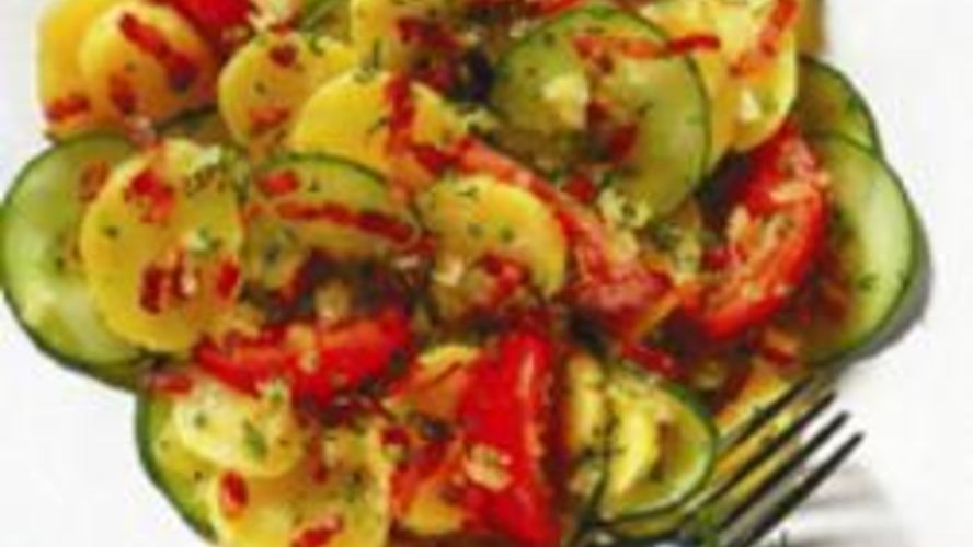 Рецепт картофельного салата с беконом