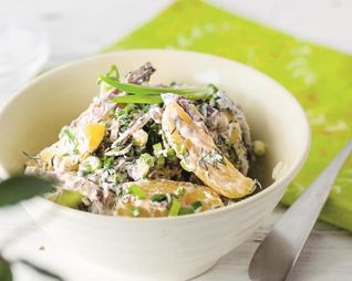 Картофельный салат с говядиной