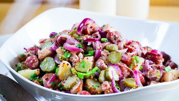 Рецепт Картофельного салата с копченостями