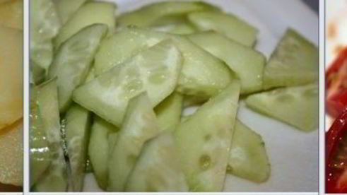 картофельный салат с мясом гирос и дзадзики