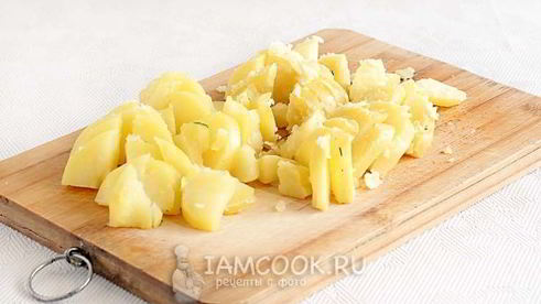 картофельный салат с редисом