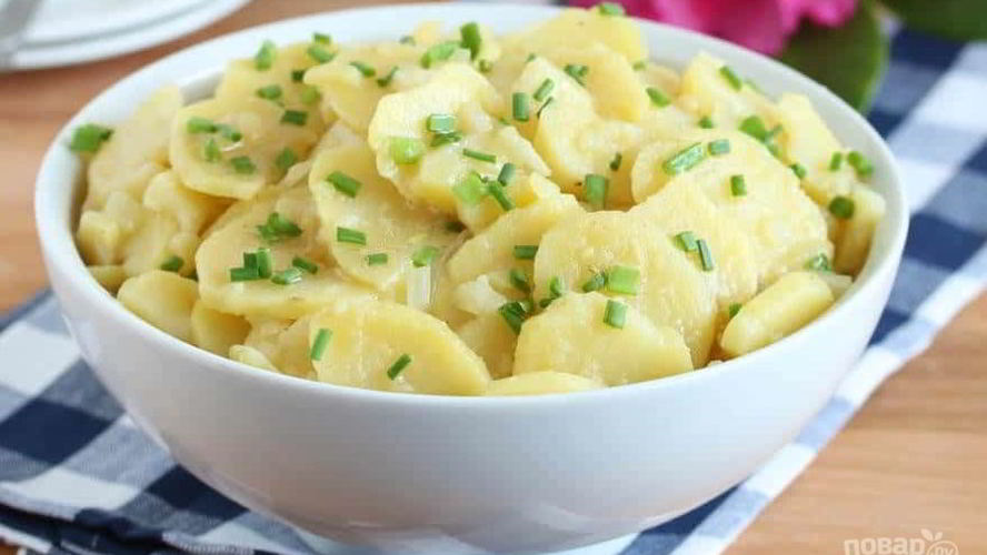 Рецепт салата из картофеля и лука