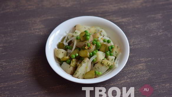 Рецепт Салата с картофелем и зеленым горошком
