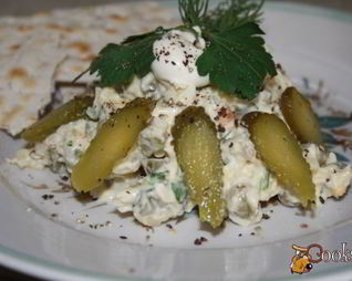 Оливье с куриной грудкой