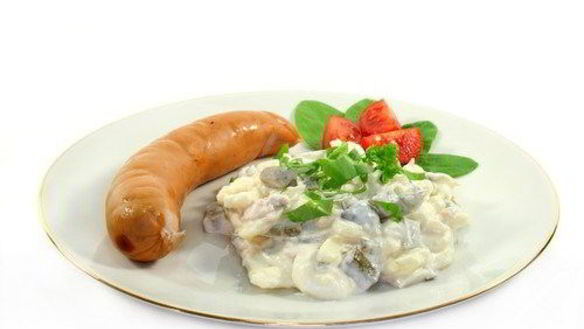 Рецепт Оливье с маринованными грибами