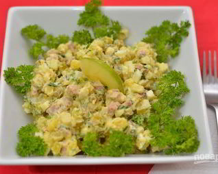 Оливье с языком