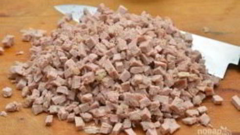 оливье с языком