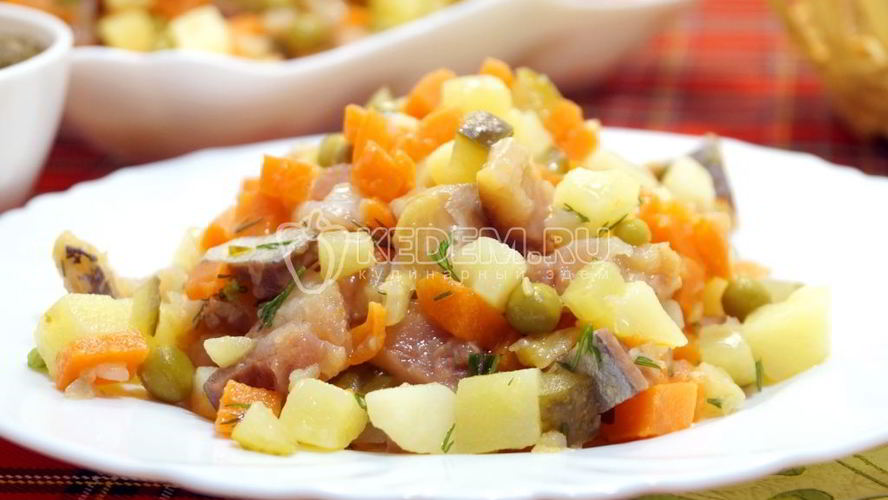 Рецепт постного оливье