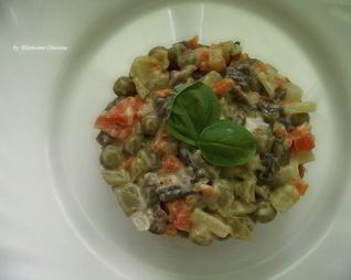 Постный салат Оливье