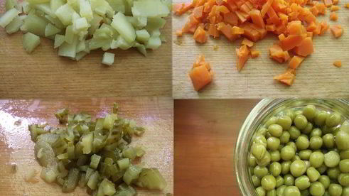 постный салат оливье