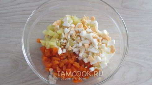 профитроли с оливье