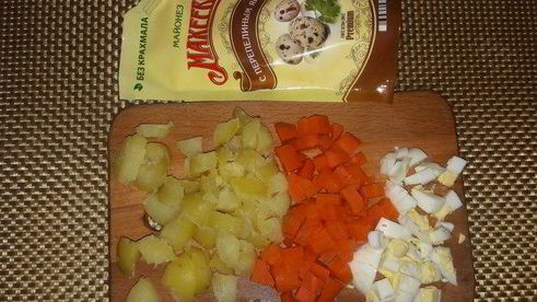 рыбный оливье