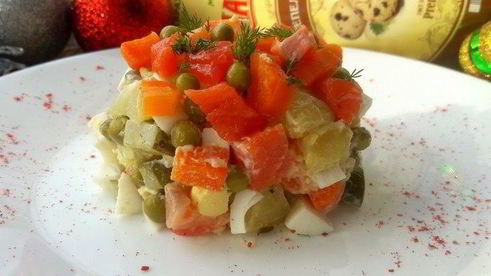 рыбный оливье