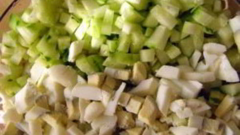 салат оливье с грибами