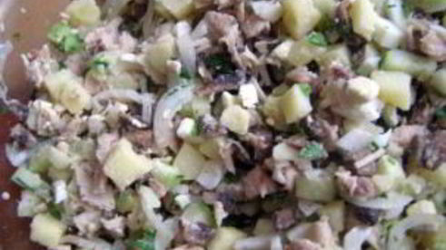 салат оливье с грибами