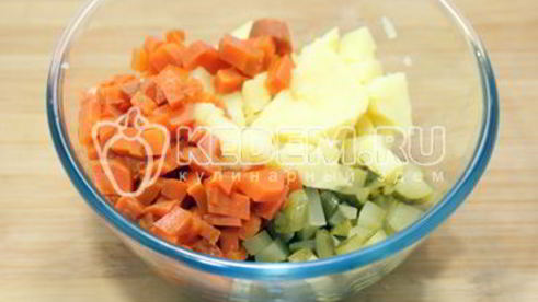 салат оливье с семгой