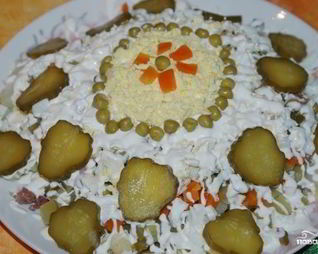 Салат Оливье со сметаной