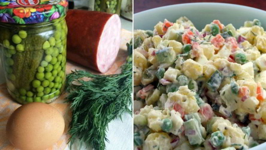 Рецепт заготовки для оливье