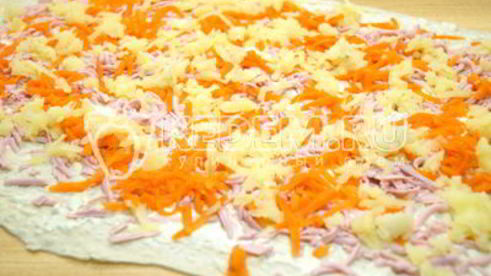 закуска оливье-рулет