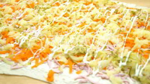 закуска оливье-рулет