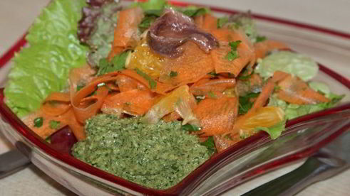 овощной салат с маринованной свеклой