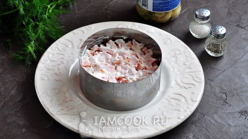 салат грибная поляна с шампиньонами