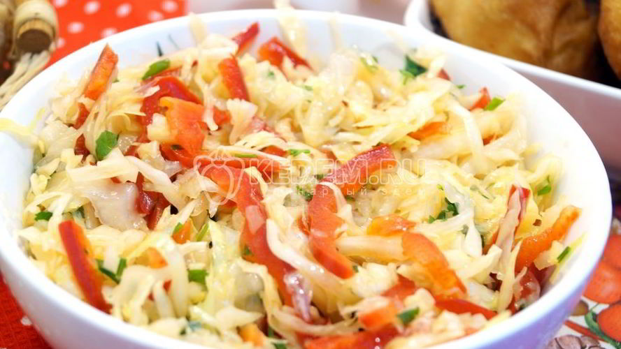 Рецепт салата из капусты витэлия