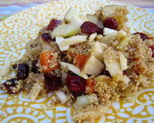 Салат из кинвы с яблоком