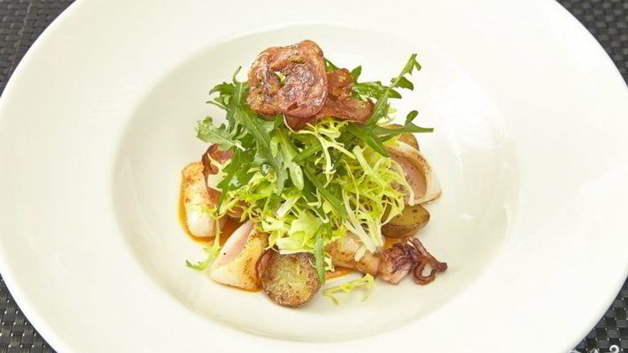 Рецепт салата из молодых осьминогов