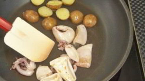 салат из молодых осьминогов